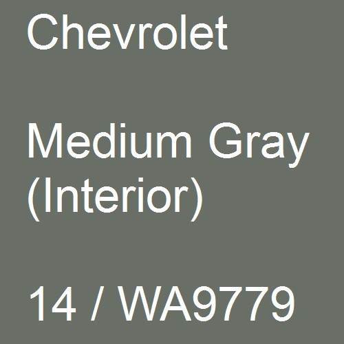 Chevrolet, Medium Gray (Interior), 14 / WA9779.